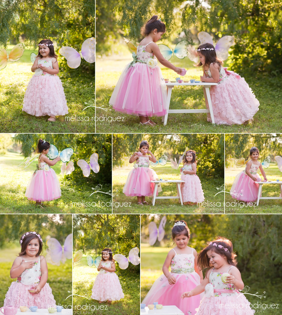 Melissa Rodriguez Photography Rio Grande Valley childrens photographer tea party whimsical outdoor portraits